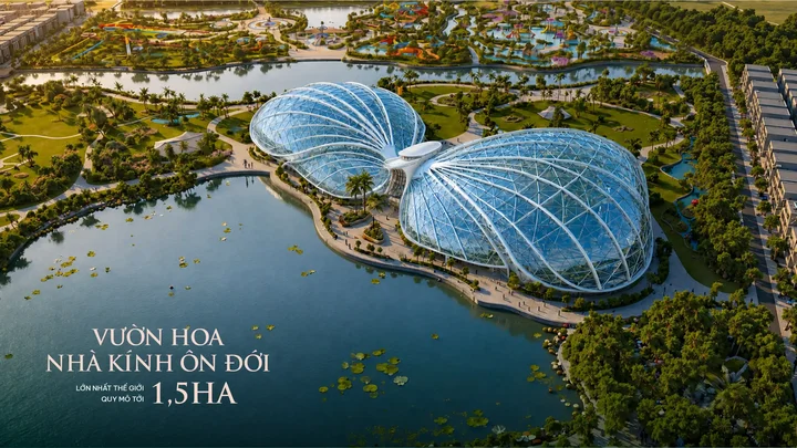 Vườn hoa nhà kính 1,5 ha