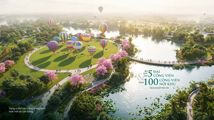 100 công viên lớn nhỏ